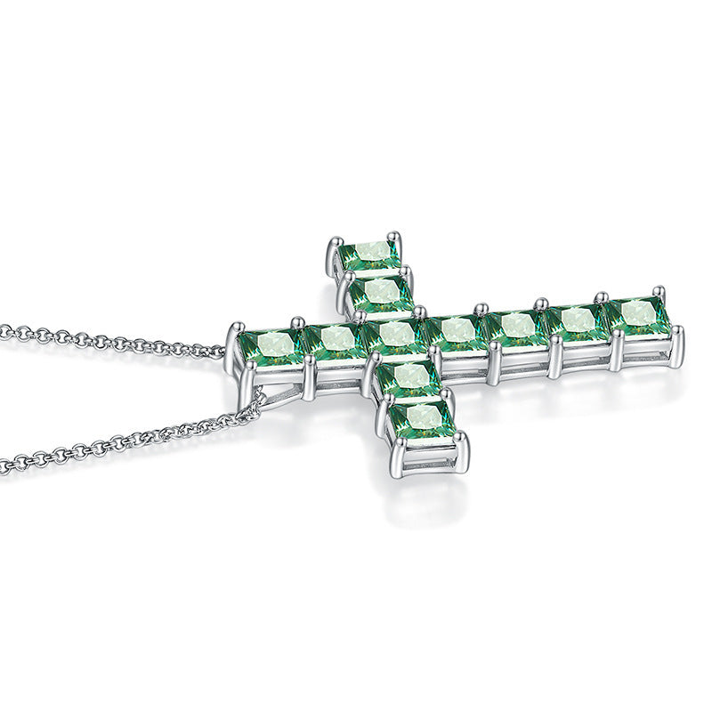 Men's And Women's Cross Diamond Necklace