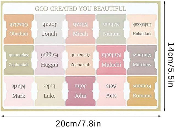 Bible Index Label Cross Design