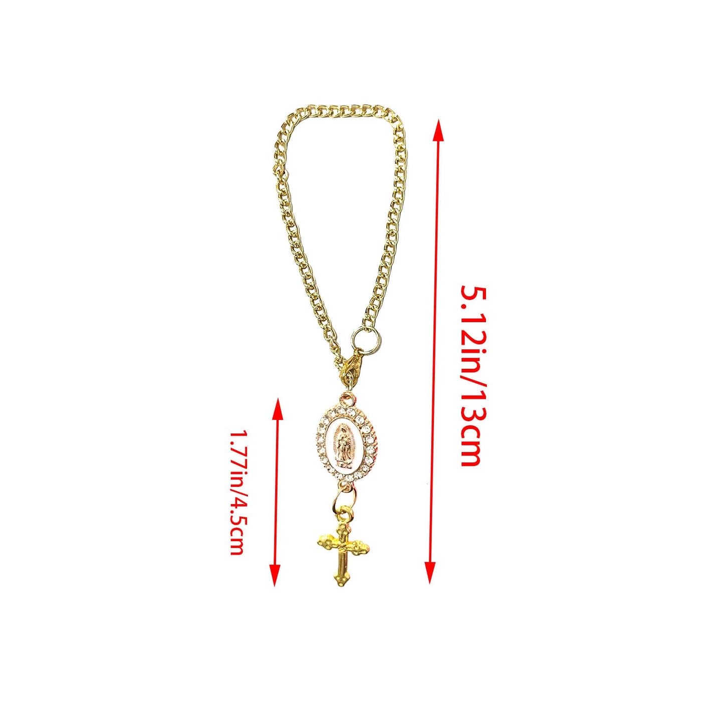 Steering Wheel Rosary Charm