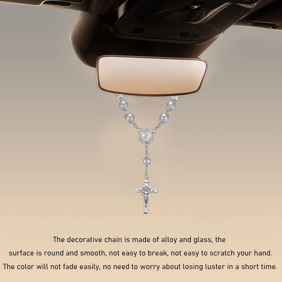 Car Rosary for Rearview Mirror