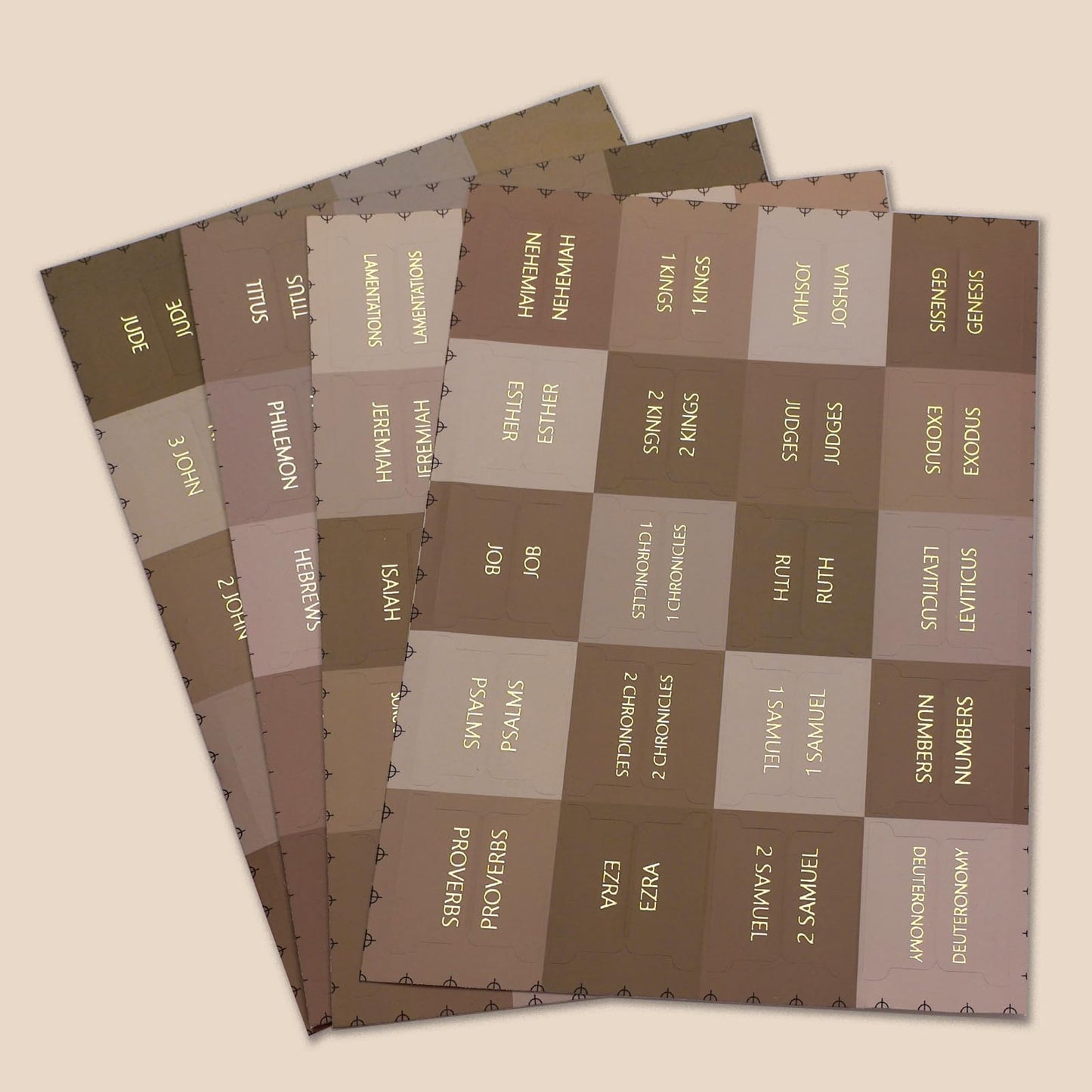 Laminated Bible Tabs