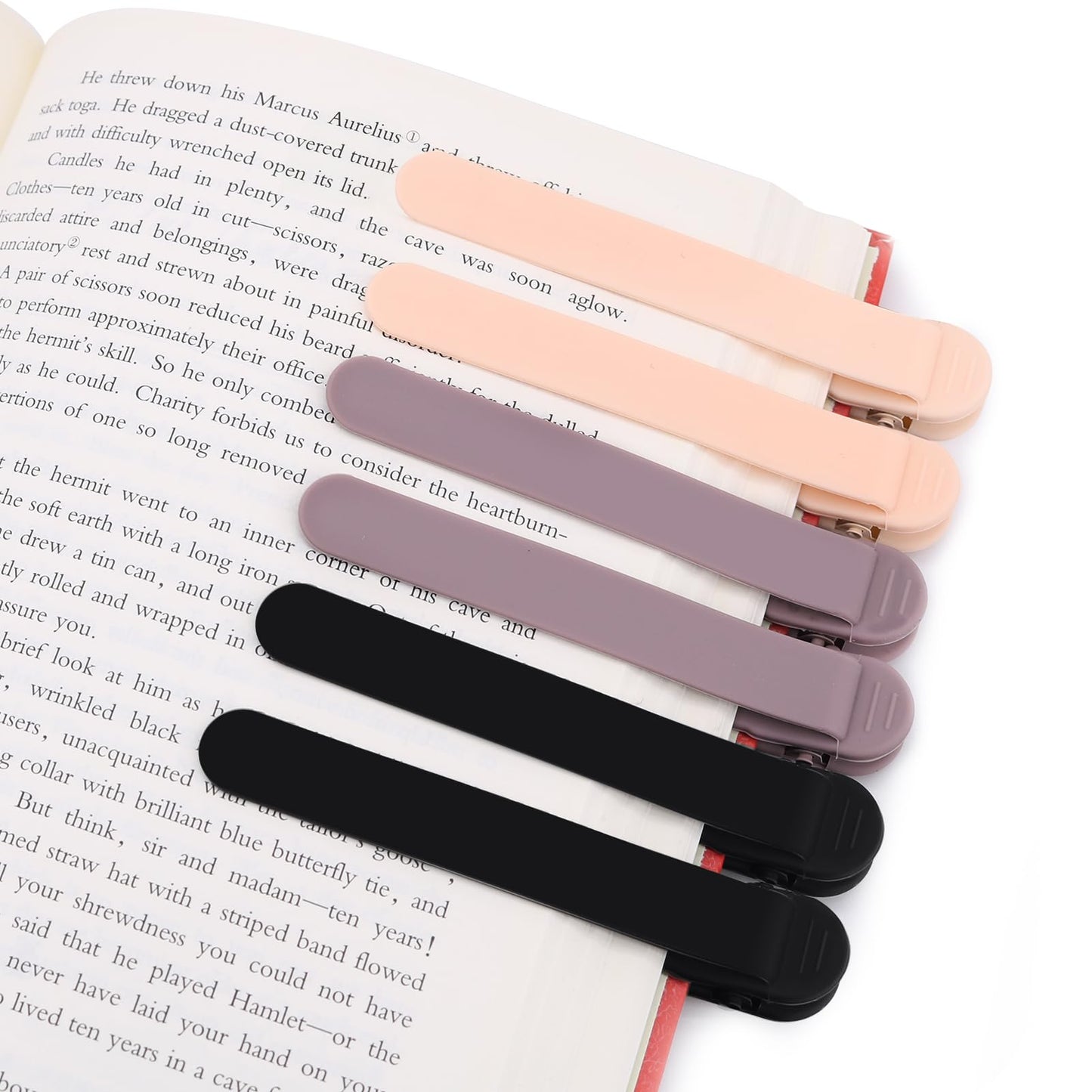 3pcs Automatic Bookmark, Silicone Book Marks for Reading