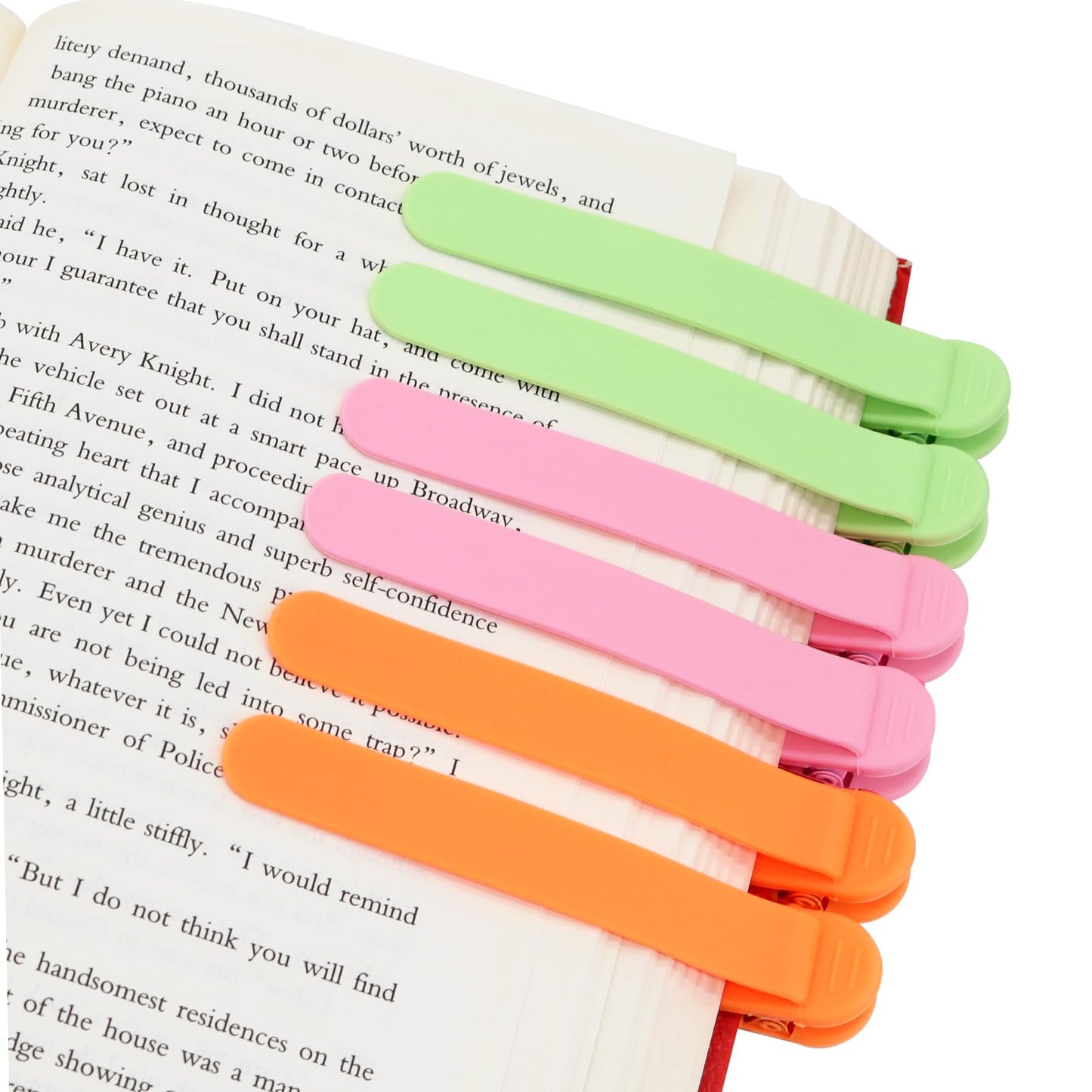 3pcs Automatic Bookmark, Silicone Book Marks for Reading
