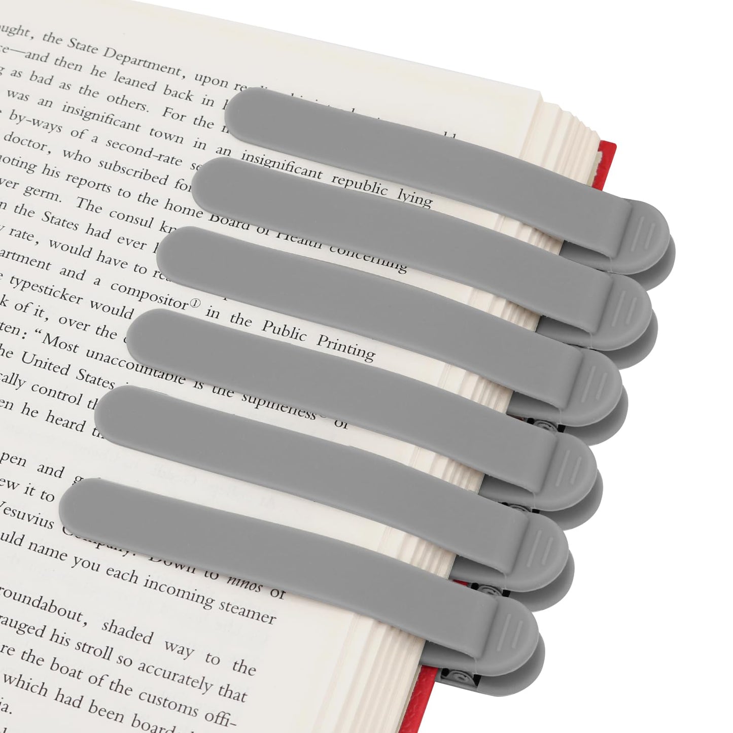 3pcs Automatic Bookmark, Silicone Book Marks for Reading