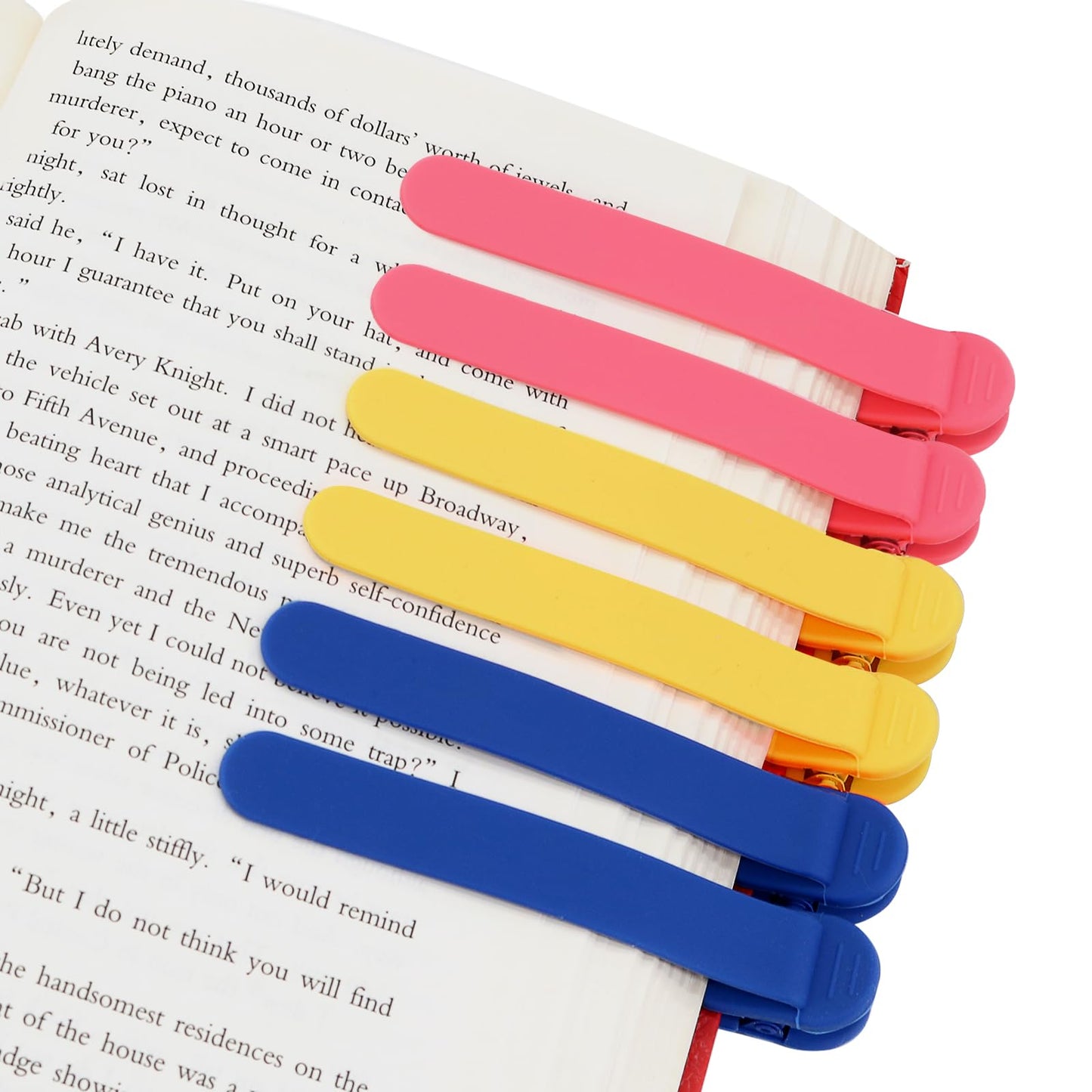 3pcs Automatic Bookmark, Silicone Book Marks for Reading