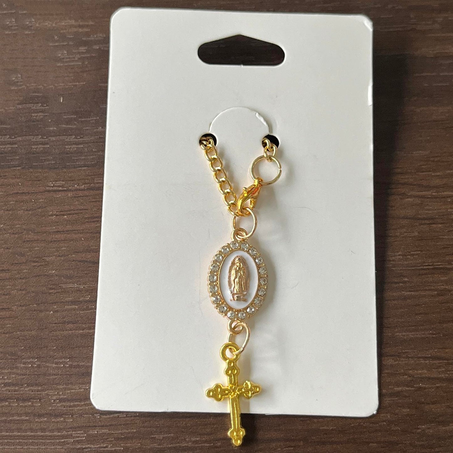 Steering Wheel Rosary Charm