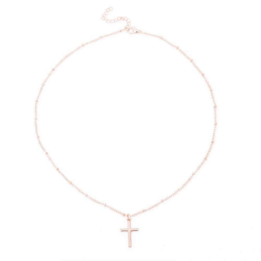 Ladies Chain Cross Necklace