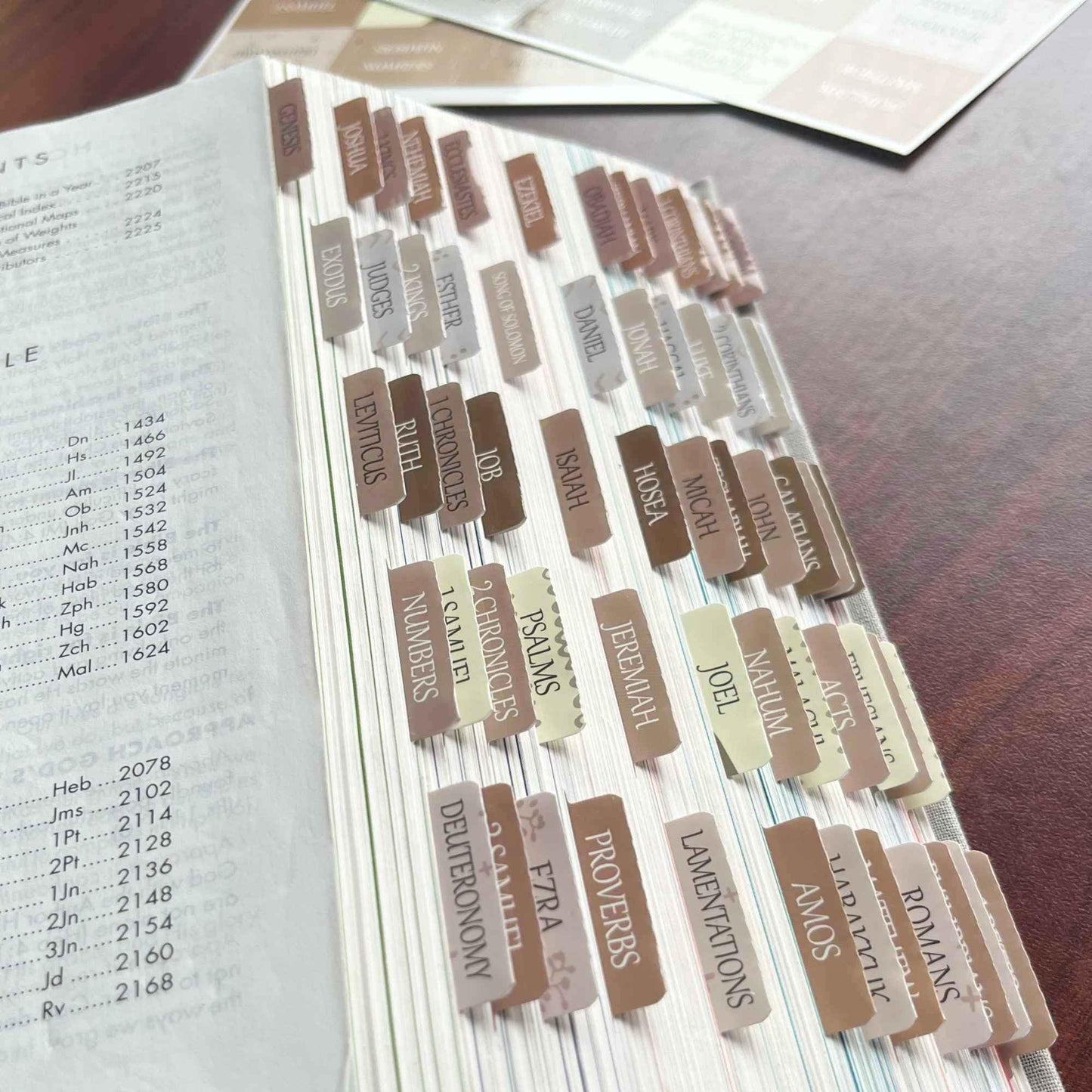 Laminated Bible Tabs
