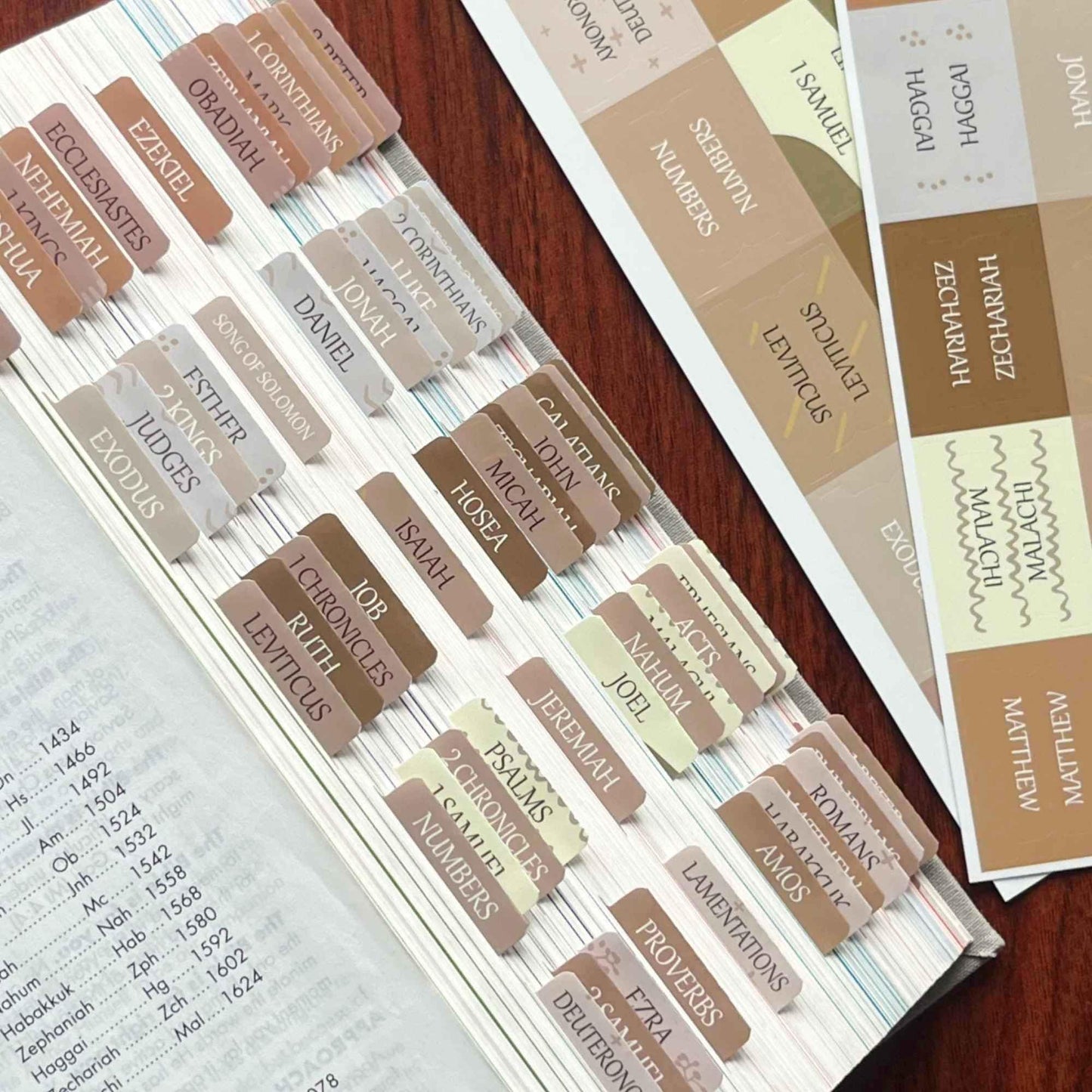 Laminated Bible Tabs