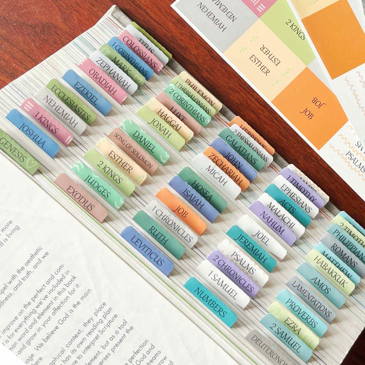 Laminated Bible Tabs